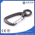 Personalized Black Metal Keychain Carabiner Hook For Wholesale